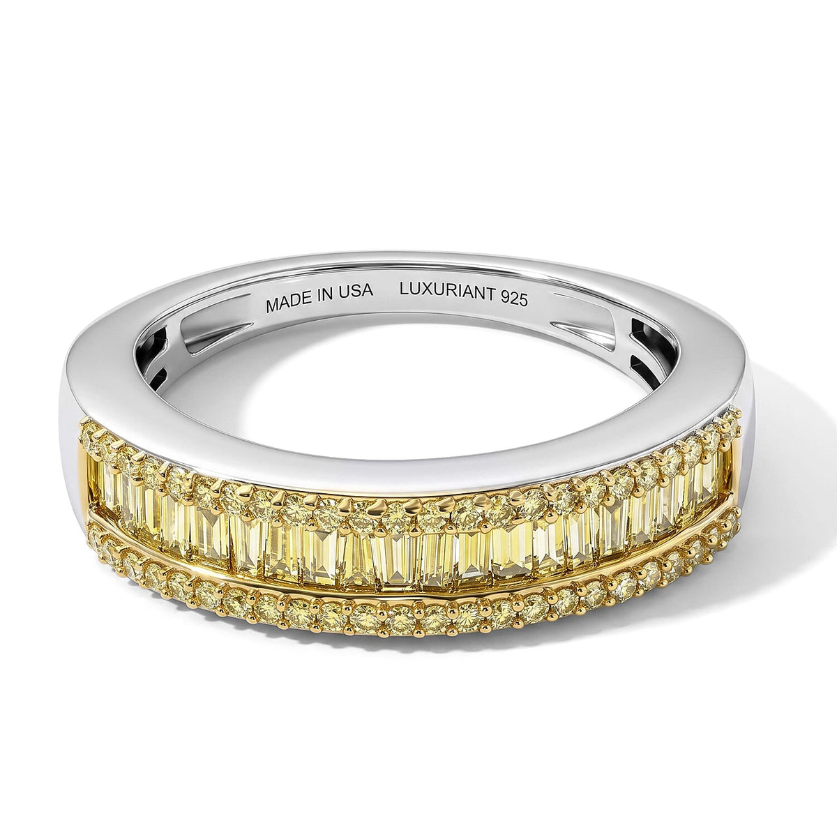 Luxuriant Lab Grown Blue Diamond (IR) (SI) Band Ring in Rhodium Over Sterling Silver (Size 10.0) 0.50 ctw