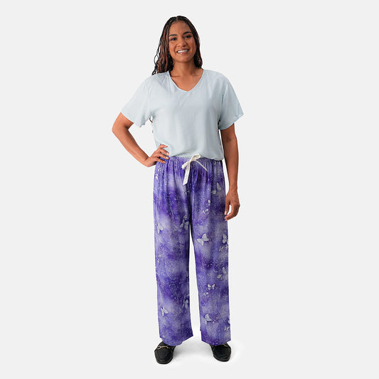 Pajama set Casual Basic Tops and Flowy Wide Leg Pants 1. material: 100% viscose 2. size: one size fit most 3.Woven fabric "