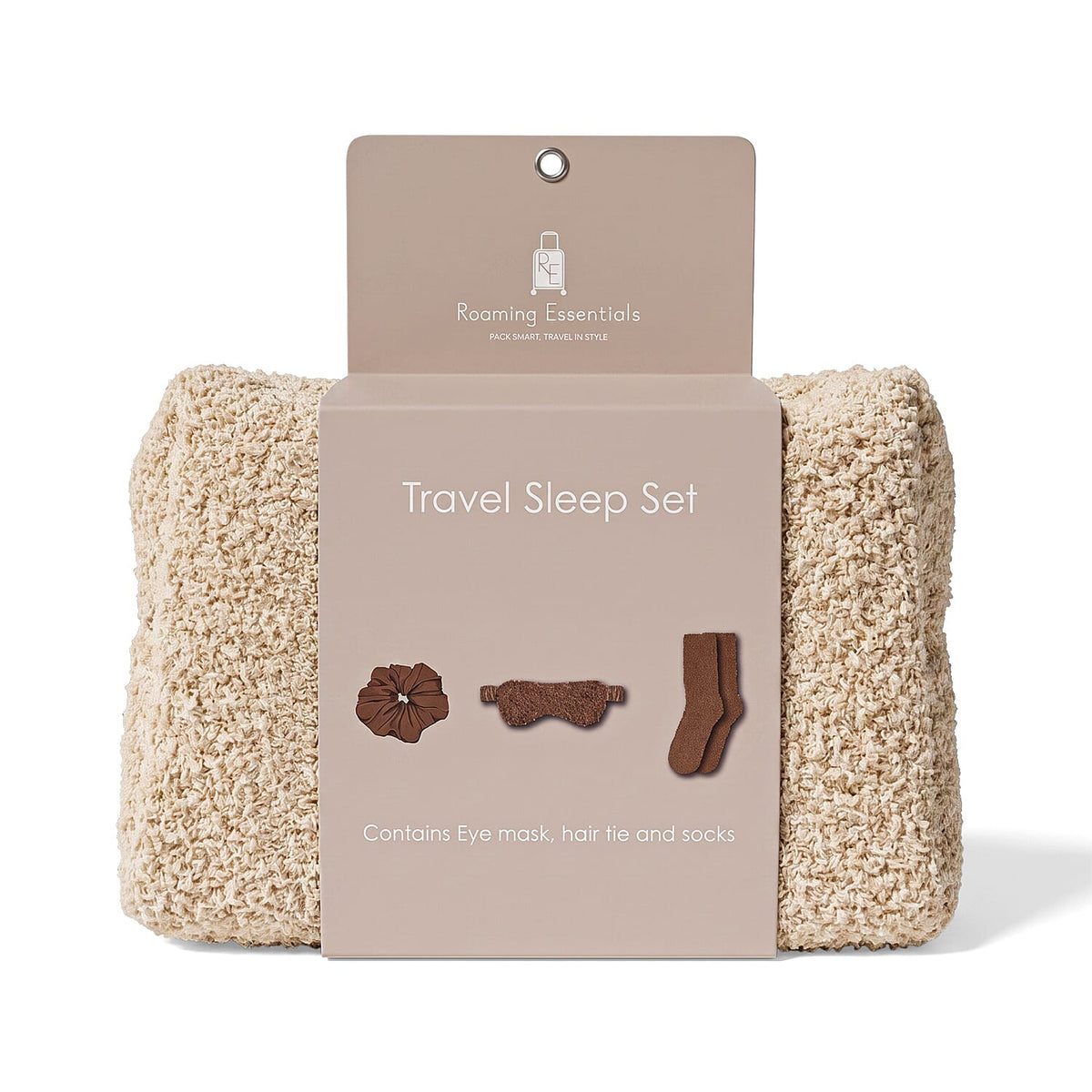 Roaming Essentials 4Pcs Travel Comfort Gift Set in Khaki