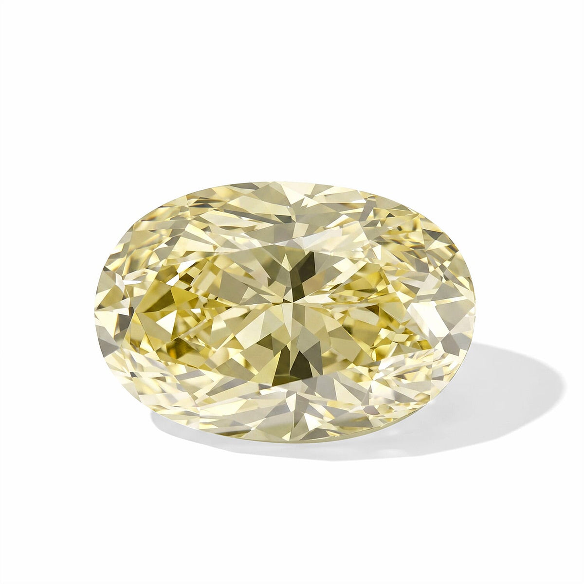 Yellow Diamond (VS2) (Ovl 7x5 mm) 1.10 ctw