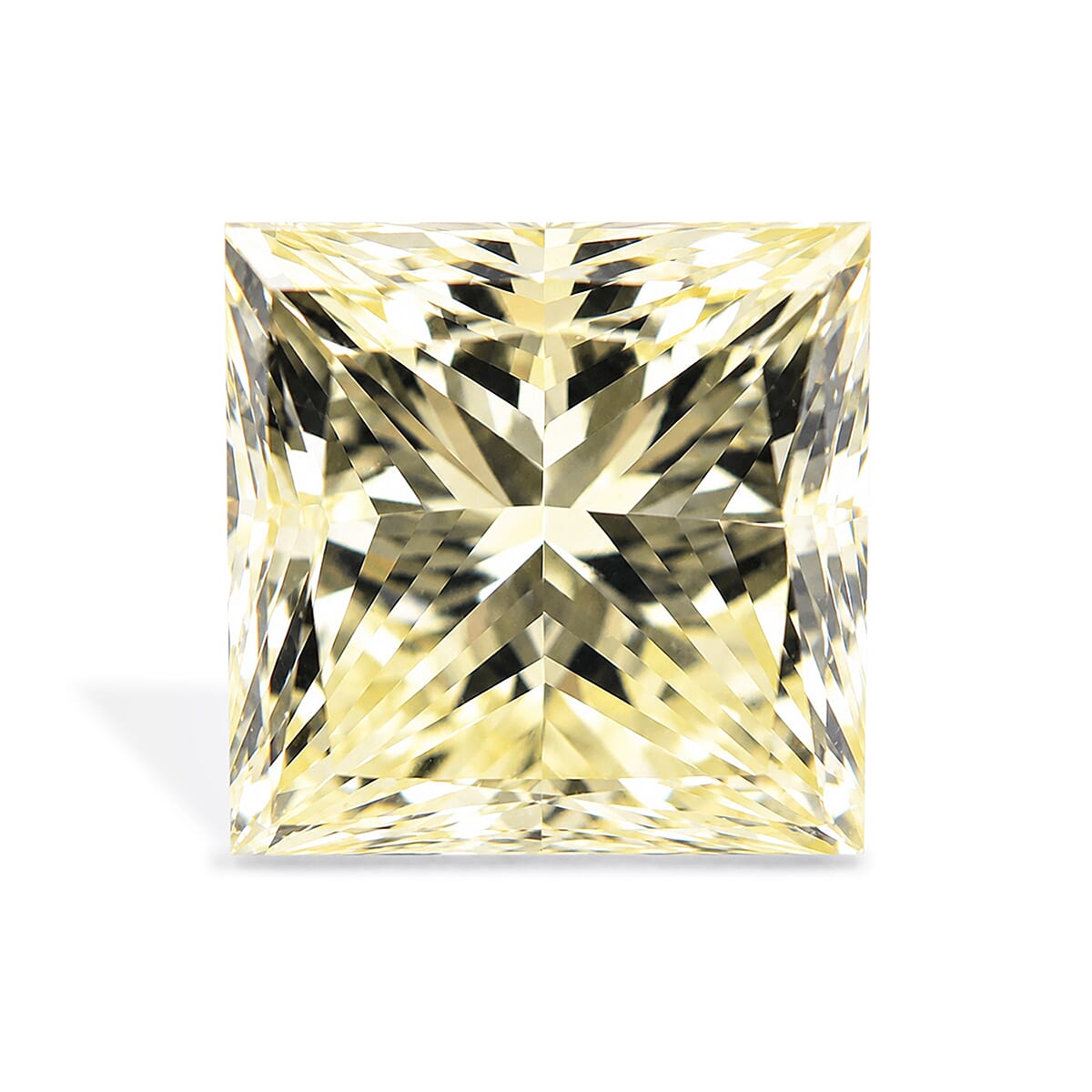 Yellow Diamond (VS2) (Princess 5.5 mm) 1.02 ctw