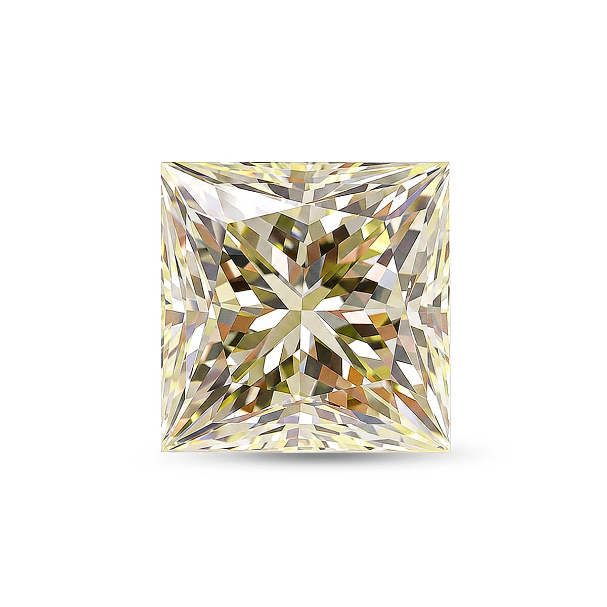 Yellow Diamond (VS2)Princess 5.5 mm1.02 ctw