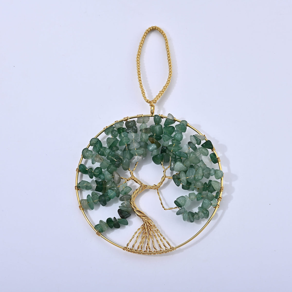 Multi Gemstone 150.00 ctw Life Tree Charms in Goldtone