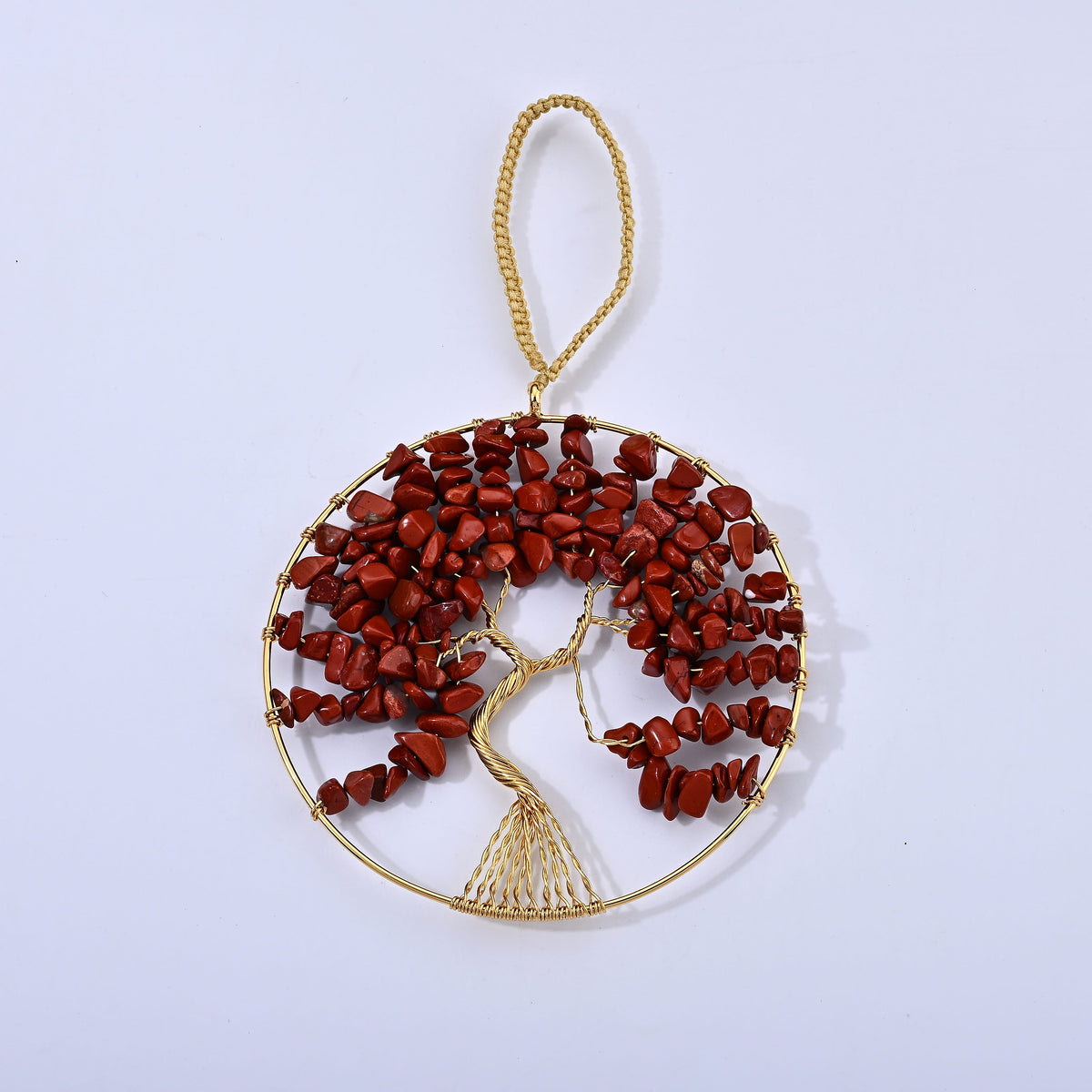 Multi Gemstone 150.00 ctw Life Tree Charms in Goldtone