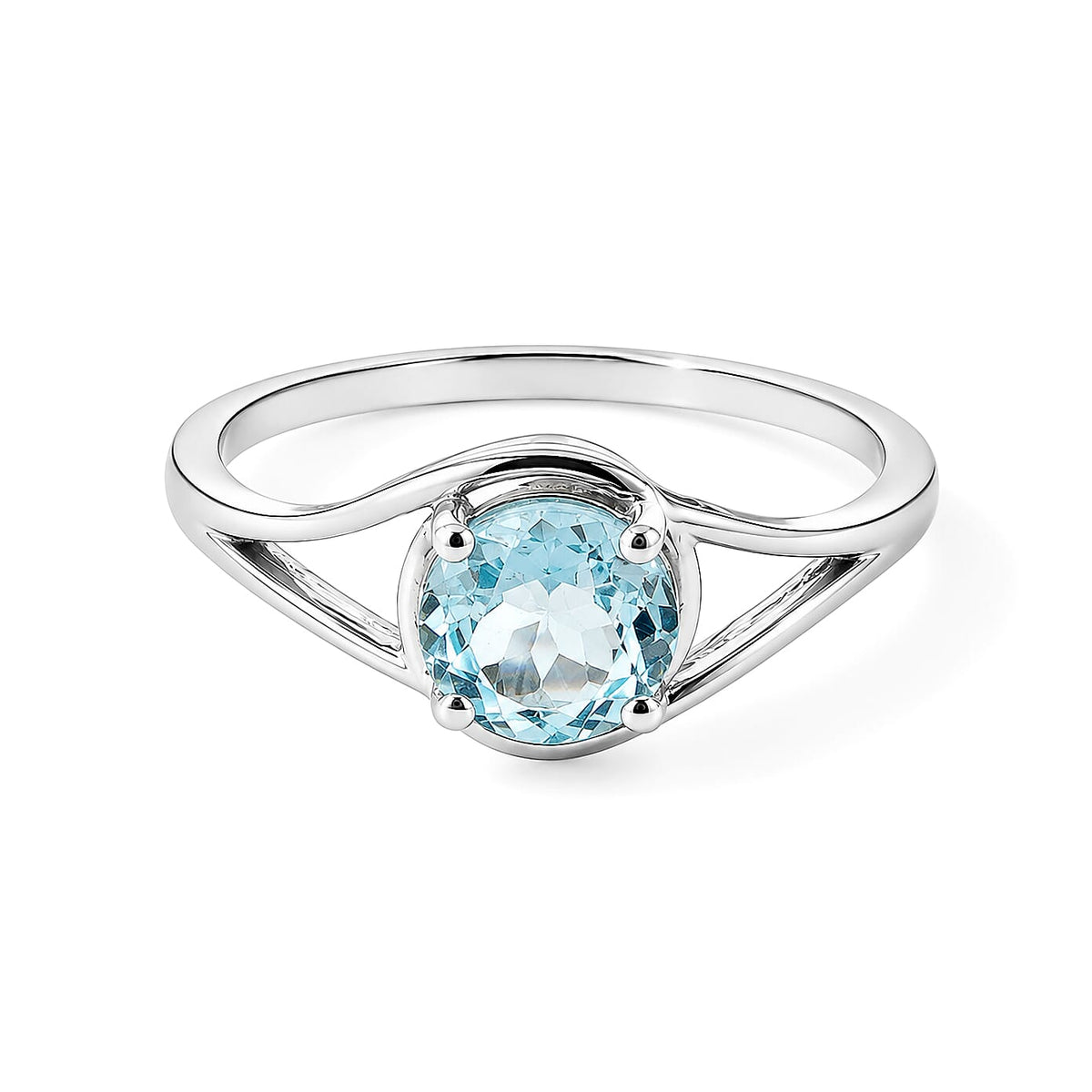 Simulated Yellow Diamond Solitaire Ring in Sterling Silver (Size 8.0) 2.15 ctw
