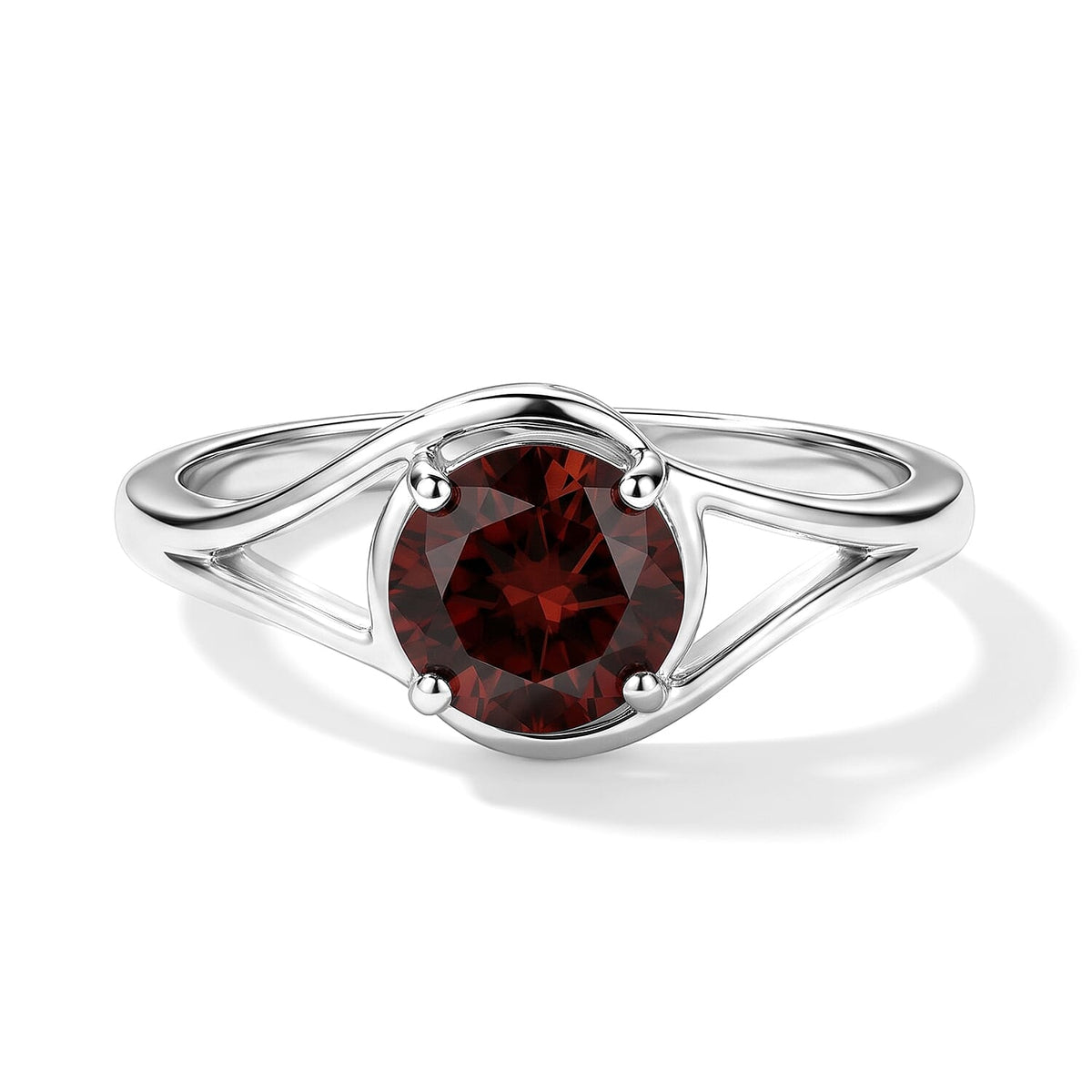 Simulated Yellow Diamond Solitaire Ring in Sterling Silver (Size 8.0) 2.15 ctw