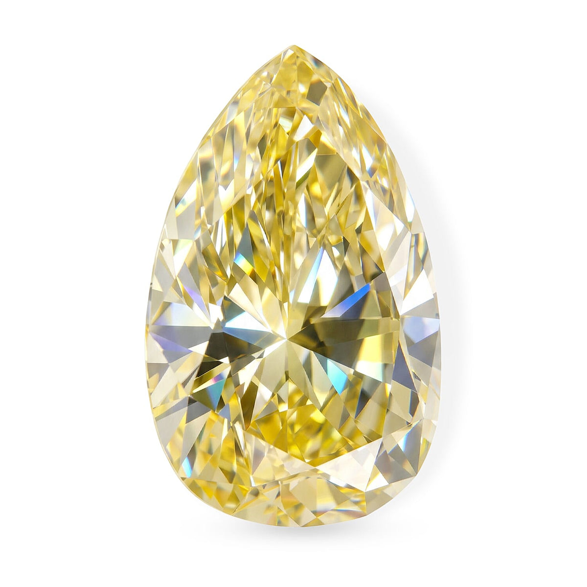 Yellow Diamond (VS2) (Pear 5x4mm) 0.53 ctw