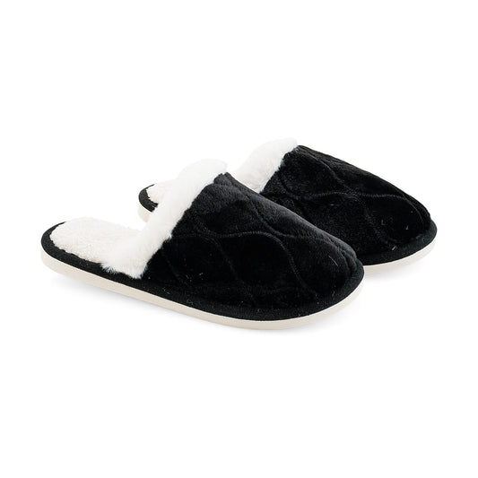 Mossimo Black Memory Foam Slippers (Size 9)