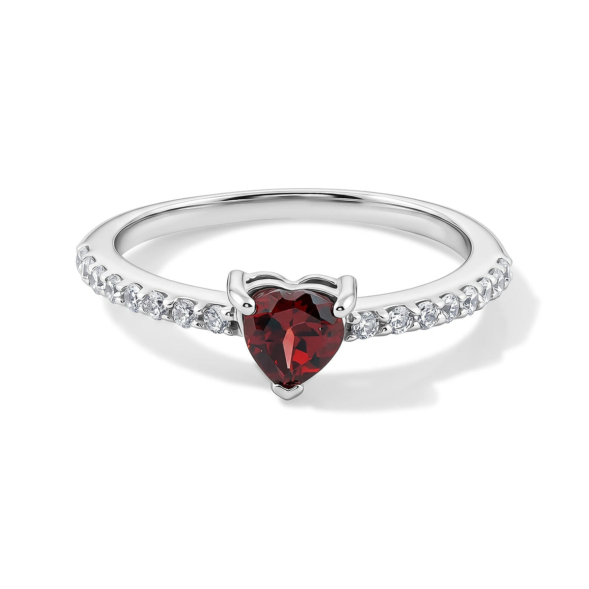 Simulated Purple and White Diamond Ring in Sterling Silver (Size 8.0) 0.93 ctw