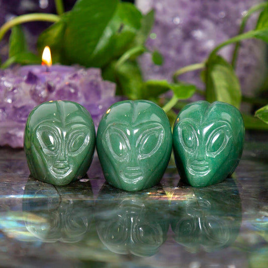 Alien Head - Green Aventurine 920ctw (Ships in 8-10 Business Days)