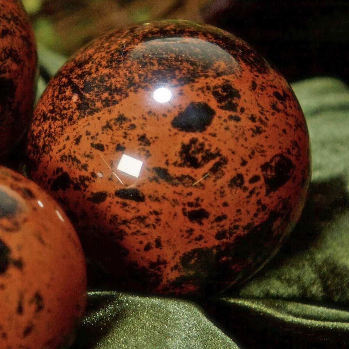 Obisidian Mahogany Sphere