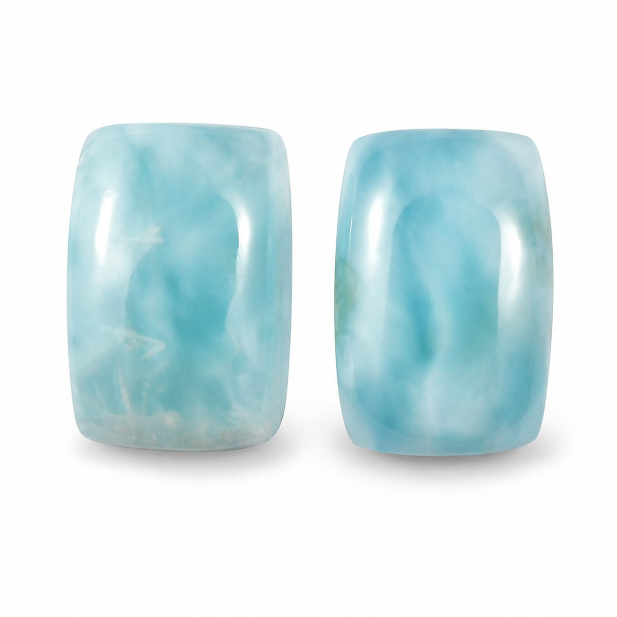 AA Larimar Set of 2 (Cush 6x4 mm) 0.43 ctw