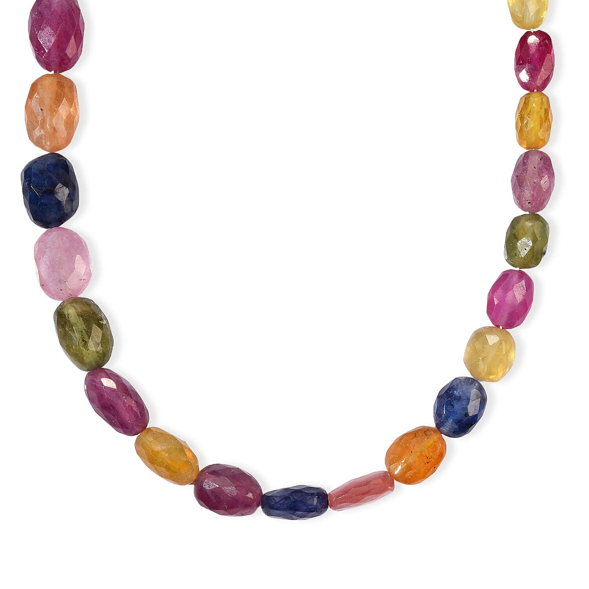 Premium Multi Sapphire Necklace (Adjustable) 63.75 ctw