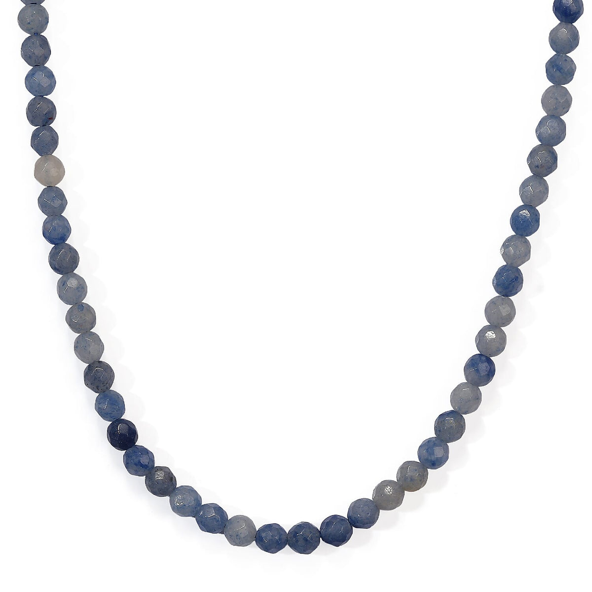 Blue Aventurine Beaded Necklace (15 Inches) 48.25 ctw