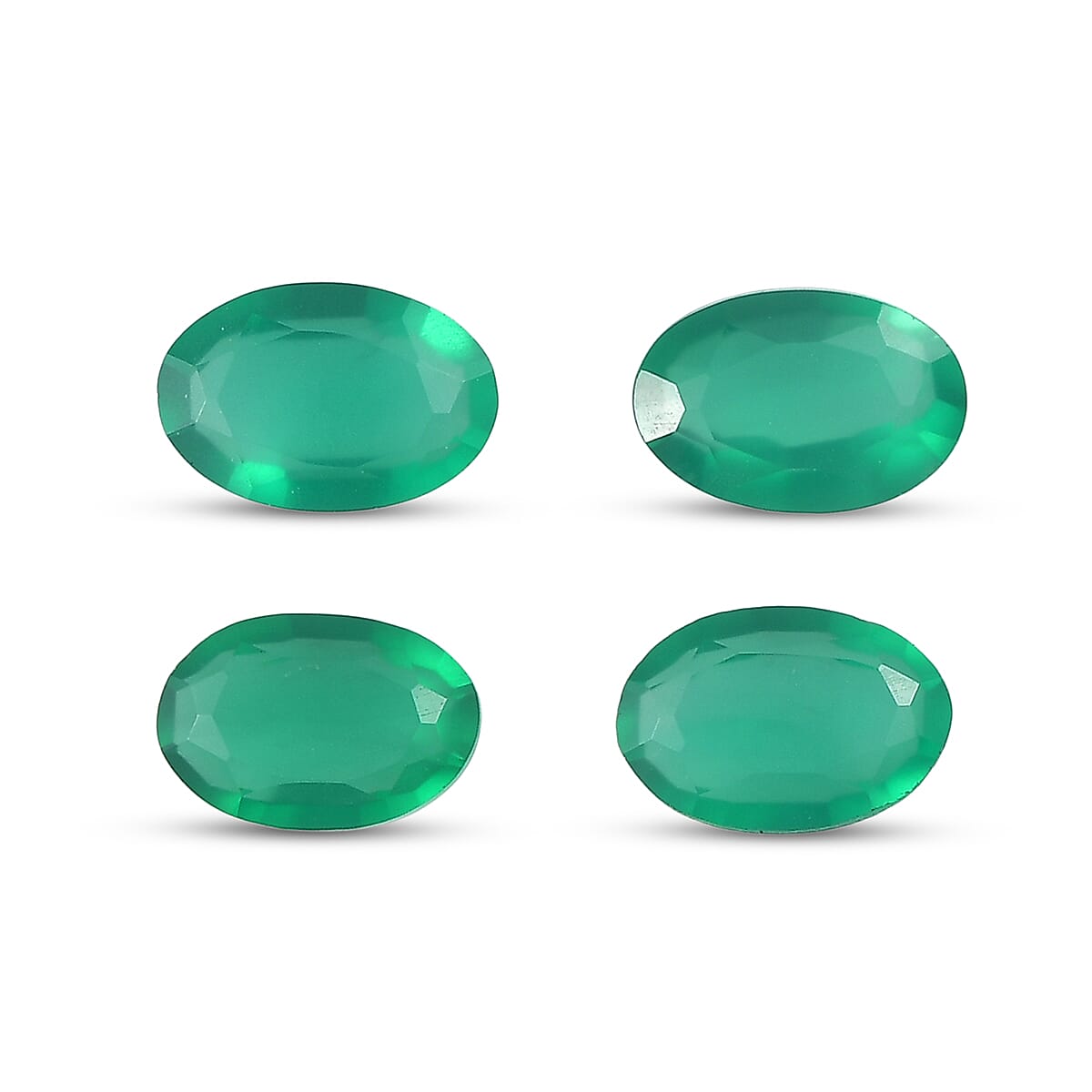 AA Green Onyx Set of 4 (Ovl 6x4 mm) 1.60 ctw