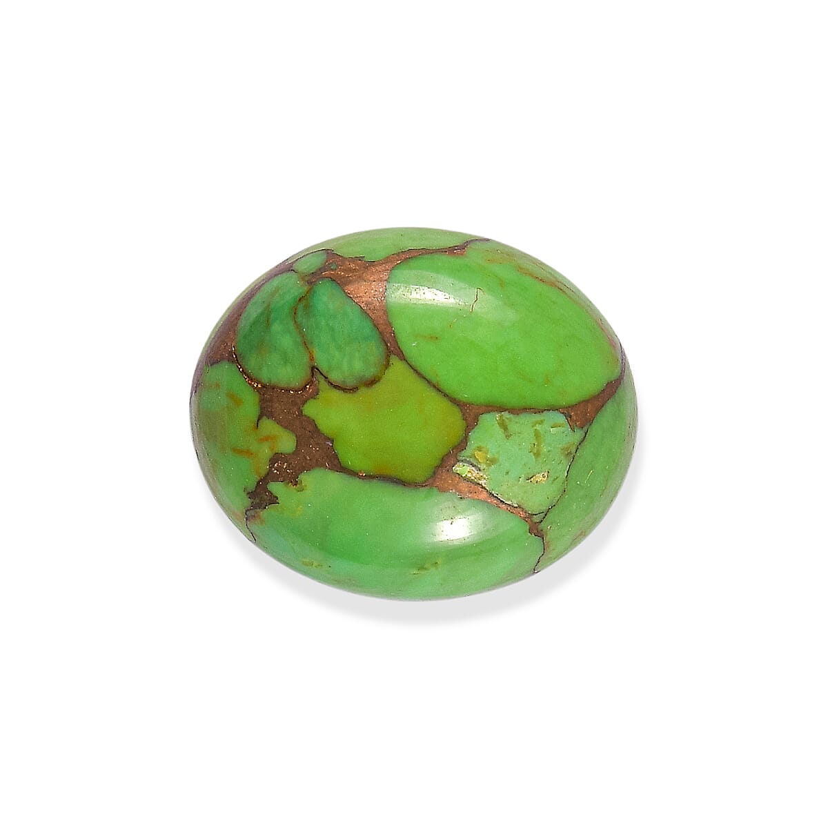 Green Turquoise (Ovl 12x10 mm) 4.10 ctw