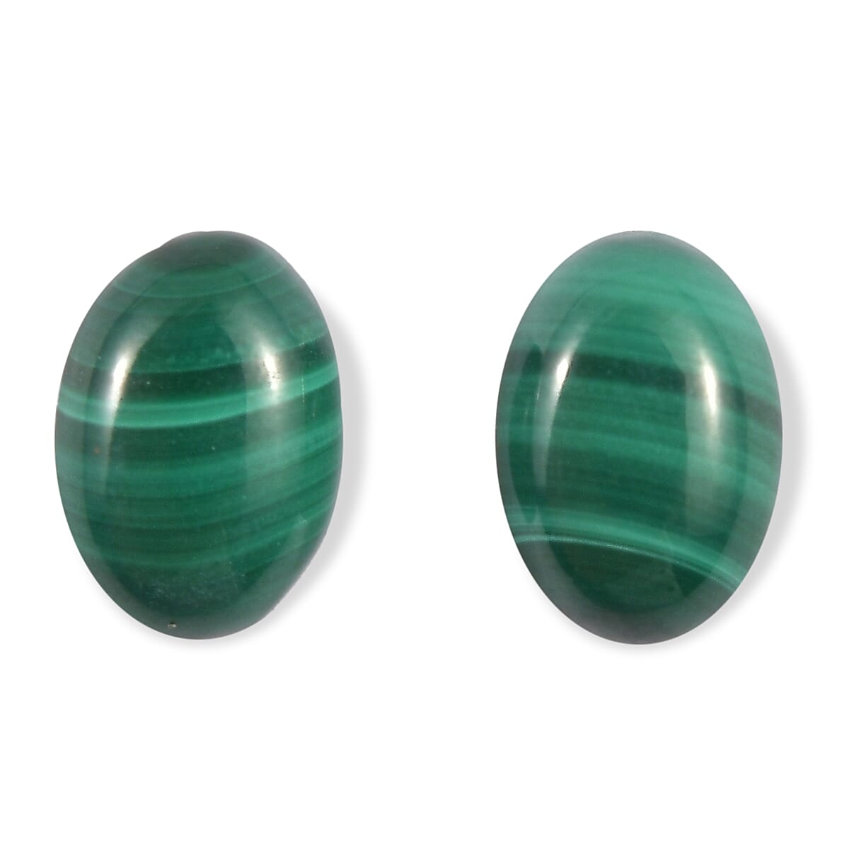Malachite Set of 2 (Ovl 7x5 mm) 2.30 ctw