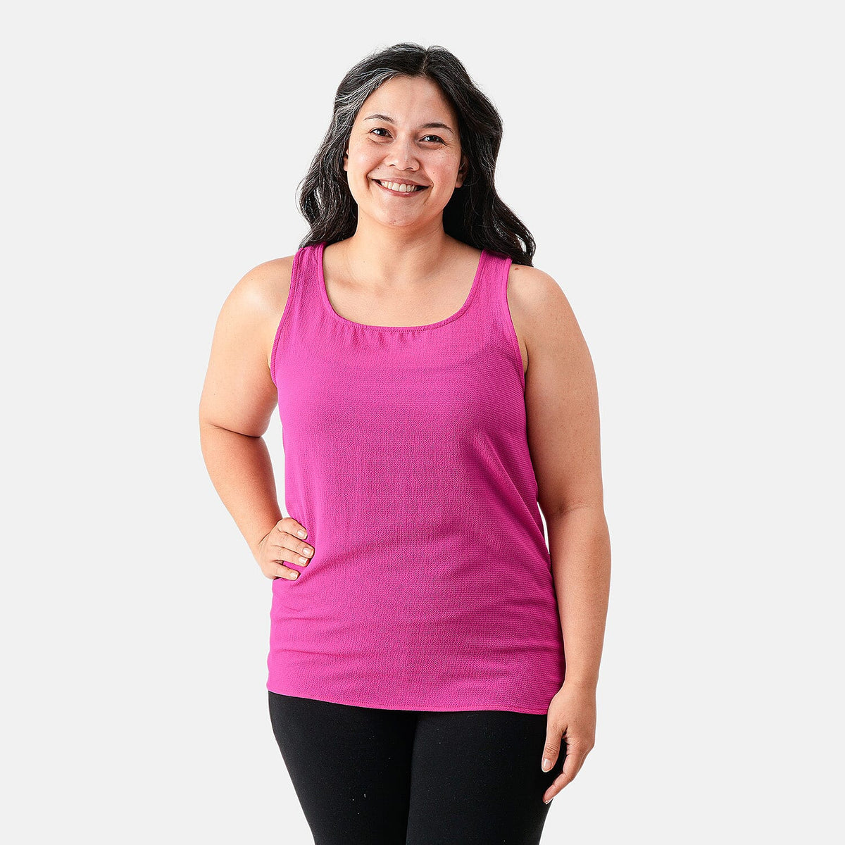 Molly and Rose Ultra Pink Tank Top S