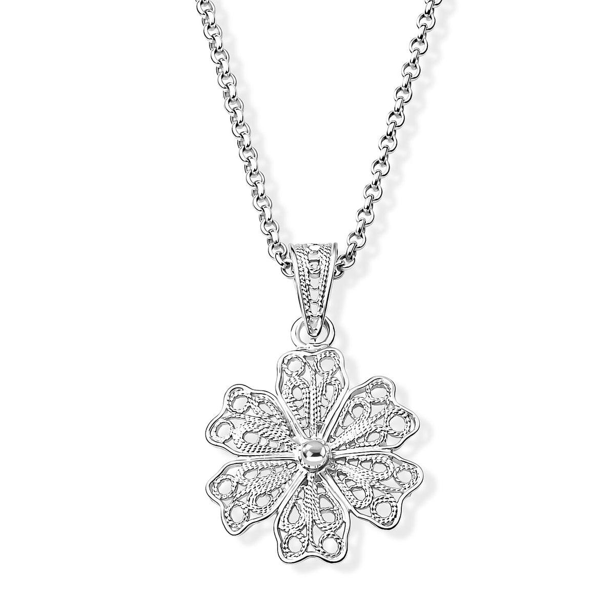 Treble Clef Pendant without Chain in Sterling Silver 2 Grams
