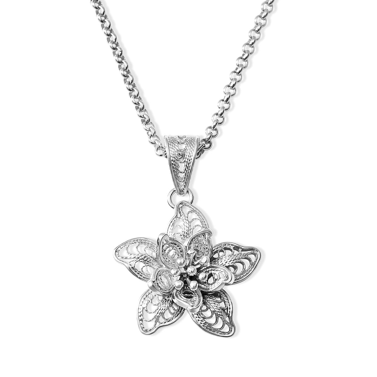 Treble Clef Pendant without Chain in Sterling Silver 2 Grams