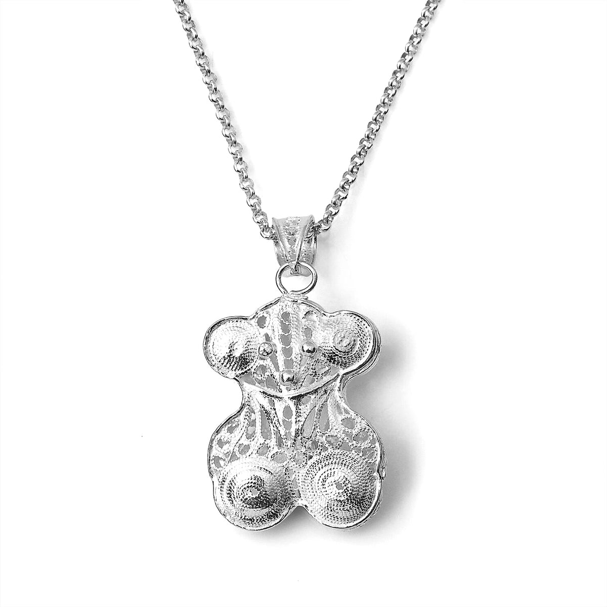 Filigree Turtle Pendant Without Chain in Sterling Silver 3.15 Grams