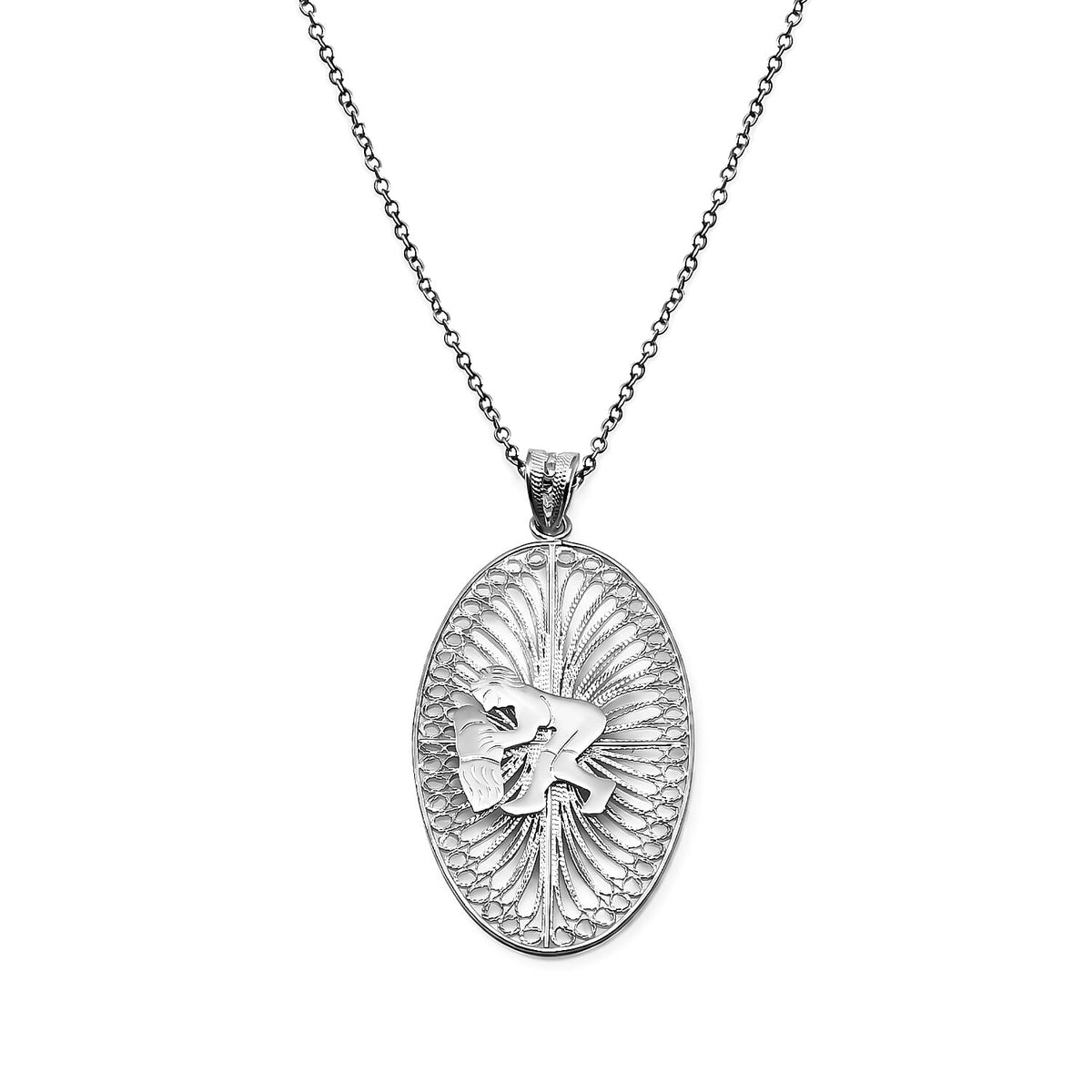 Filigree Turtle Pendant Without Chain in Sterling Silver 3.15 Grams