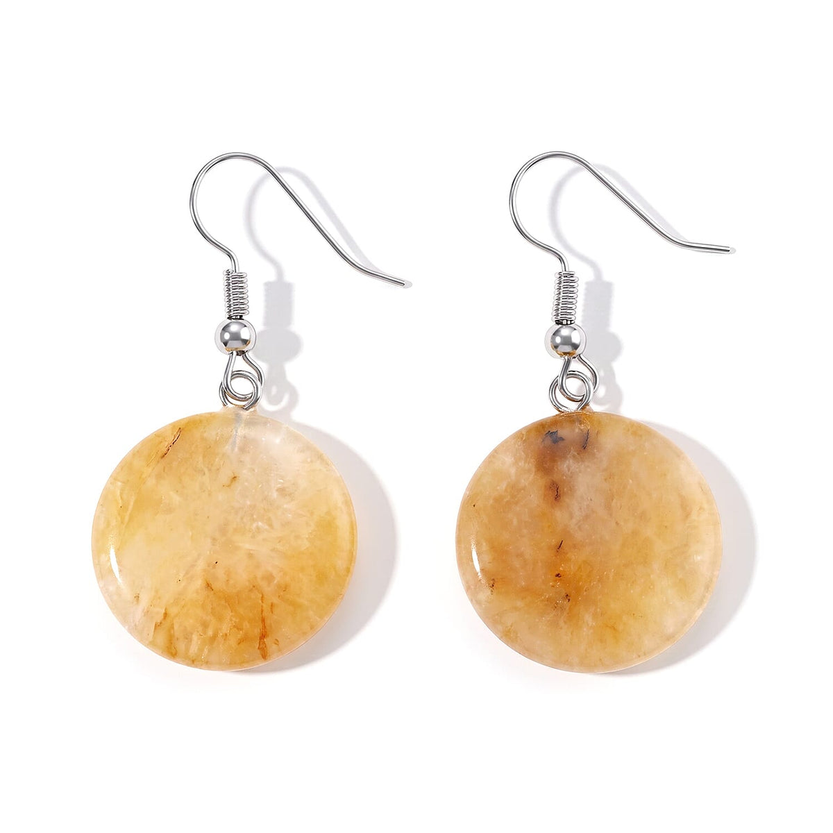 Galilea Rose Quartz 25.00 ctw Earrings in Silvertone