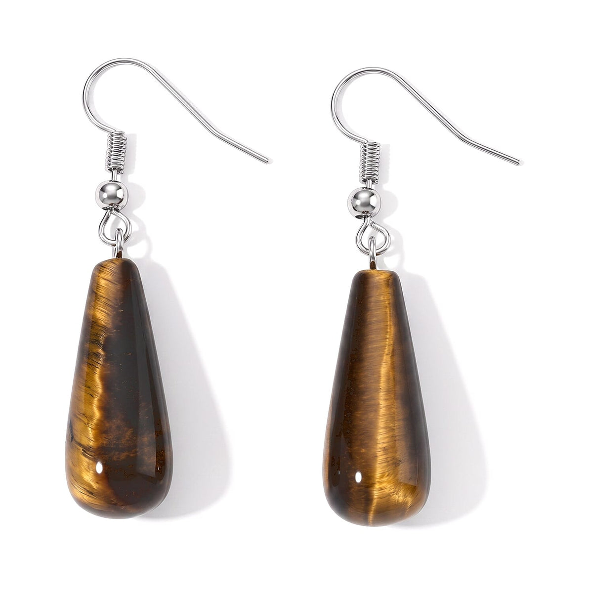 Yellow Jade 30.00 ctw Earrings in Silvertone