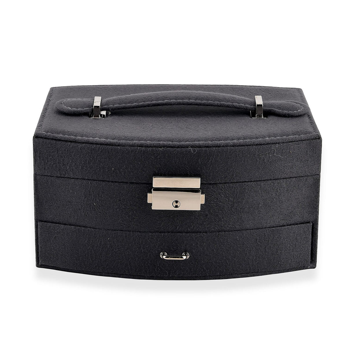 Green Velvet 2 Layer Jewelry Box