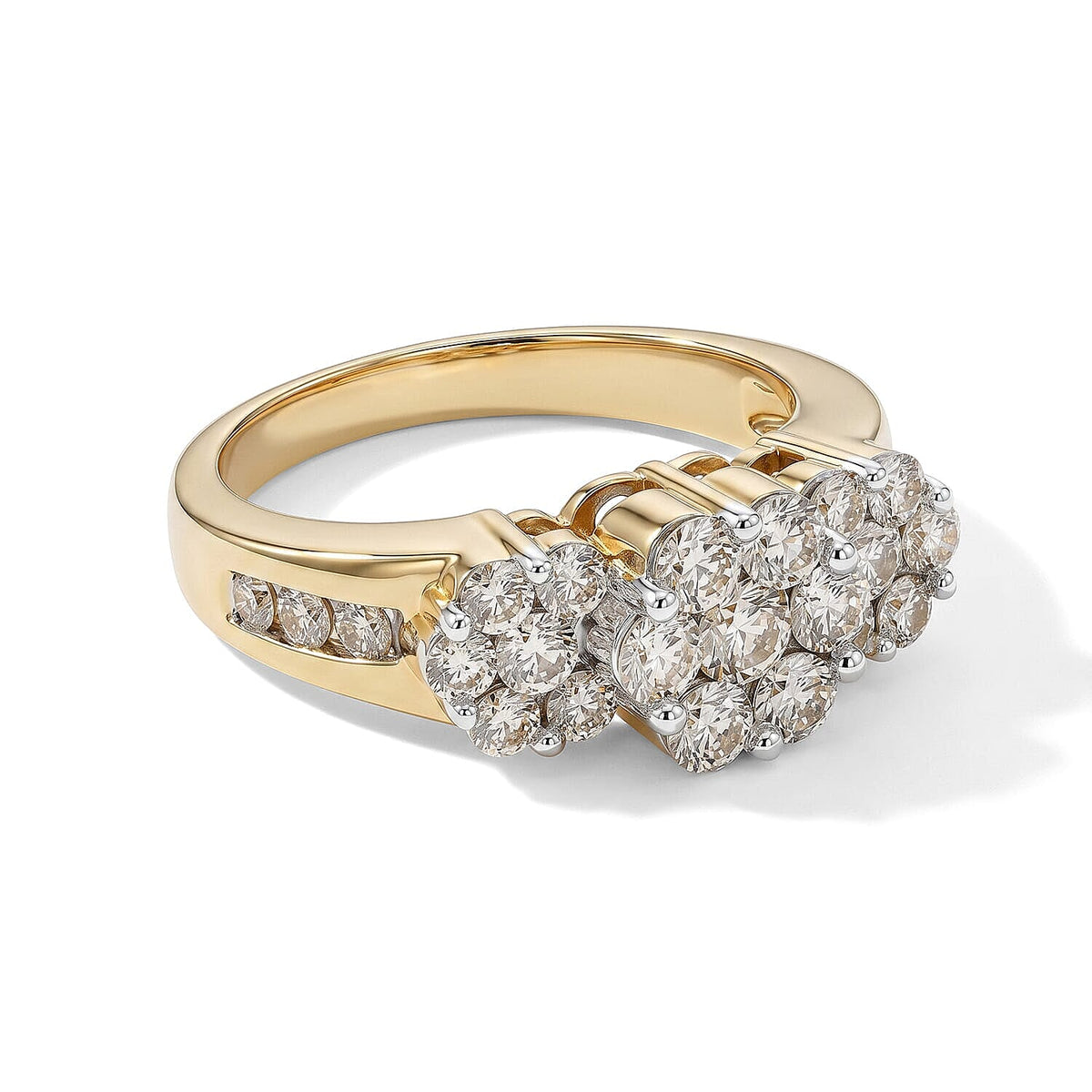 10K White Gold White Diamond (H, SI1) Ring (Size 7.0) (5.10 g) (Ships in 10-12 Days) 1.50 ctw