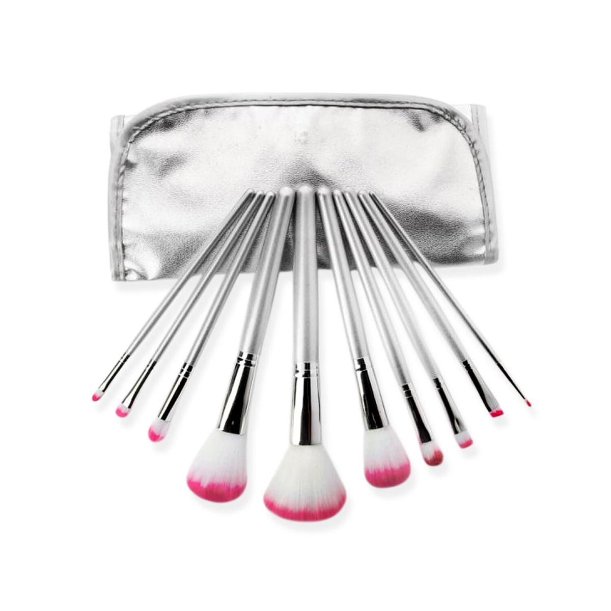 Bellapierre Silver Pink Tip Professional Brush Set (Ships in 5-7 Days)