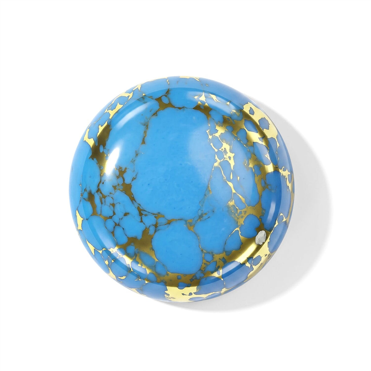 Blue Turquoise (Rnd 20 mm) 16.44 ctw