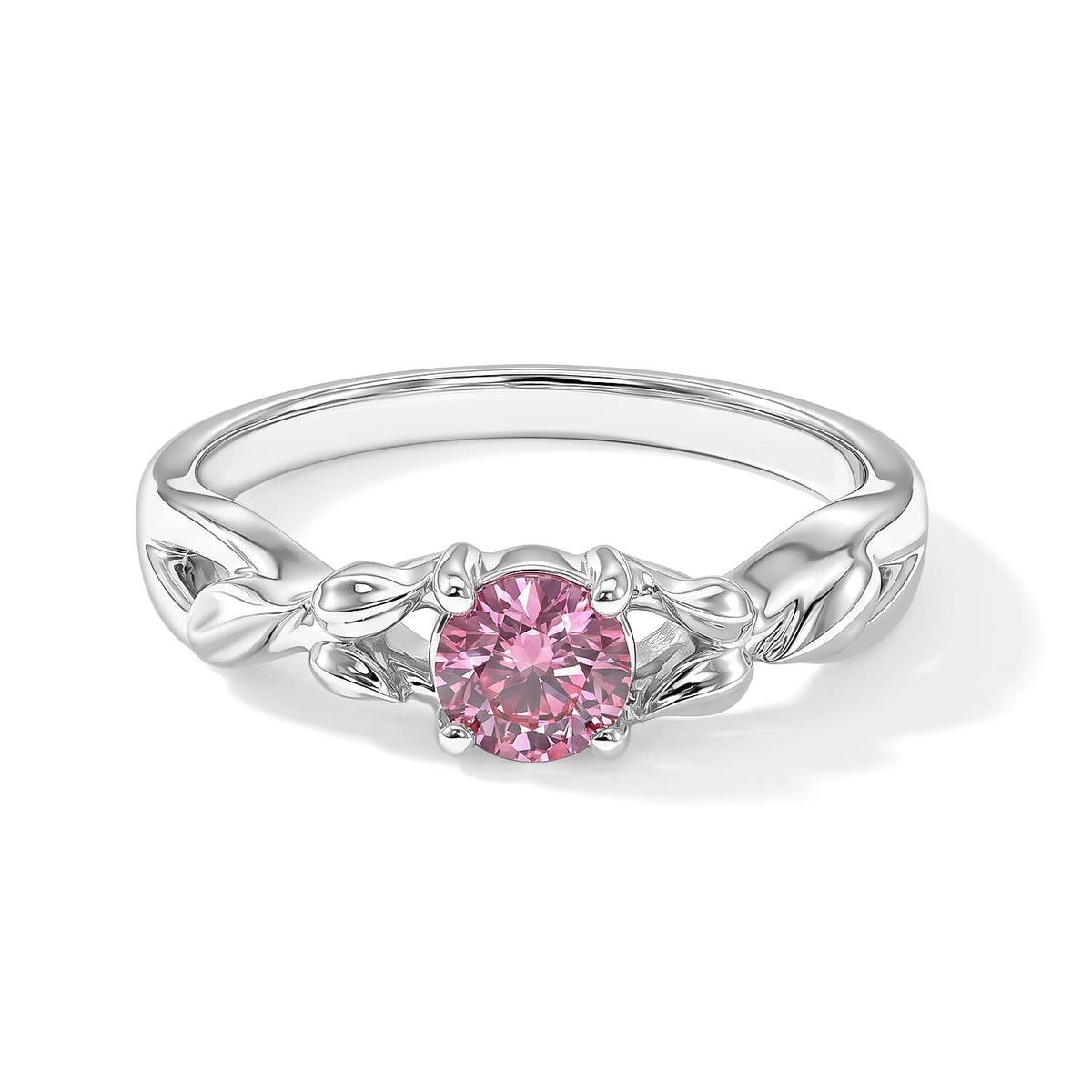 Pink Topaz 0.40 ctw Ring in Sterling Silver (Size 7.0)