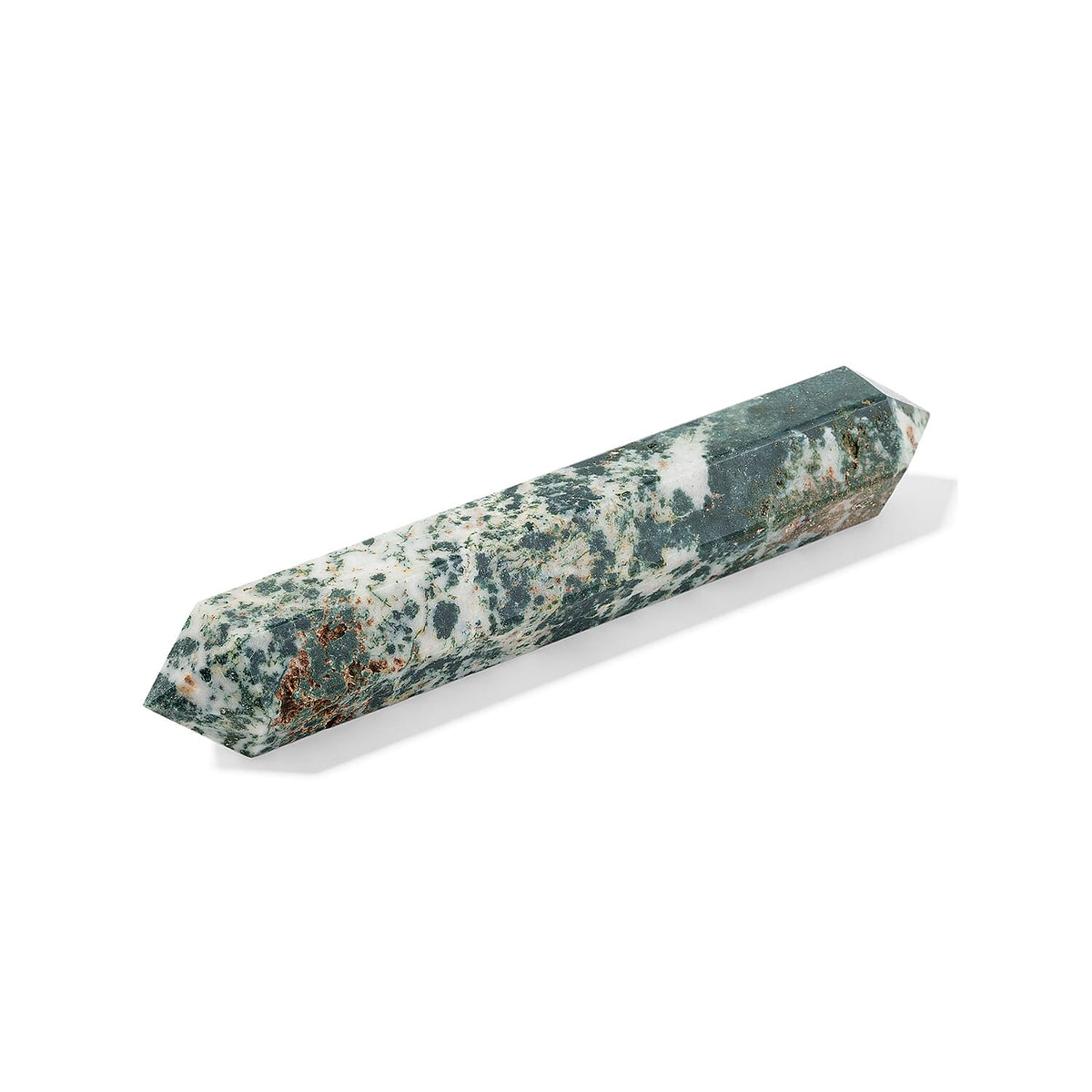 Double-Terminated, Tree Agate Wand 5.5-6" Approx 645Ctw