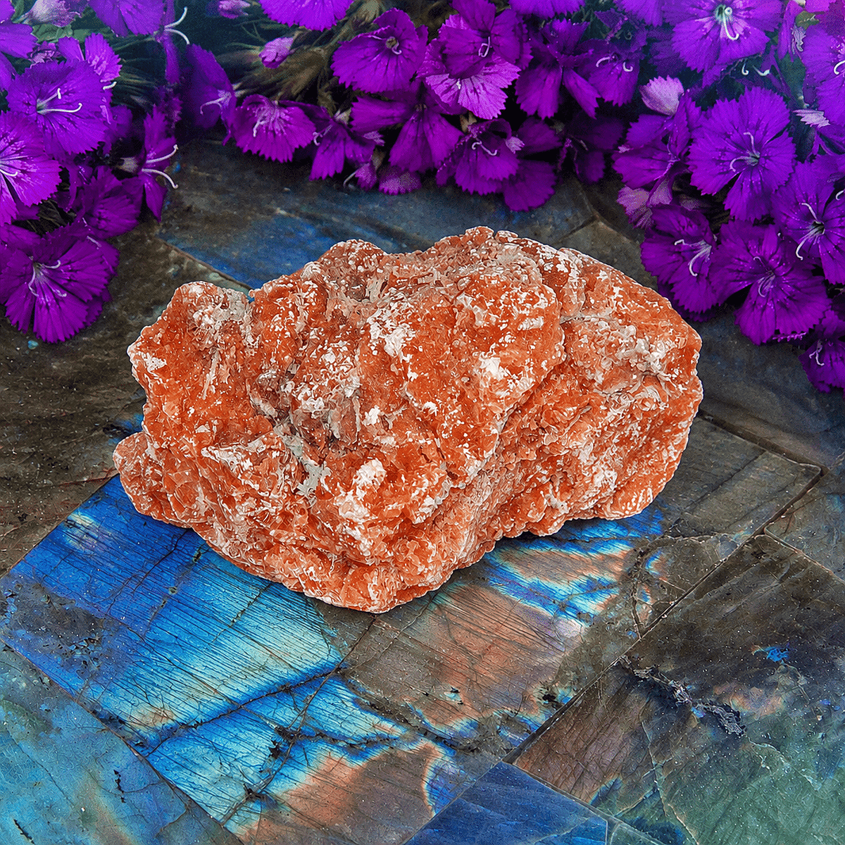 Natural Orange Gypsum 1-2" Approx 160Ctw