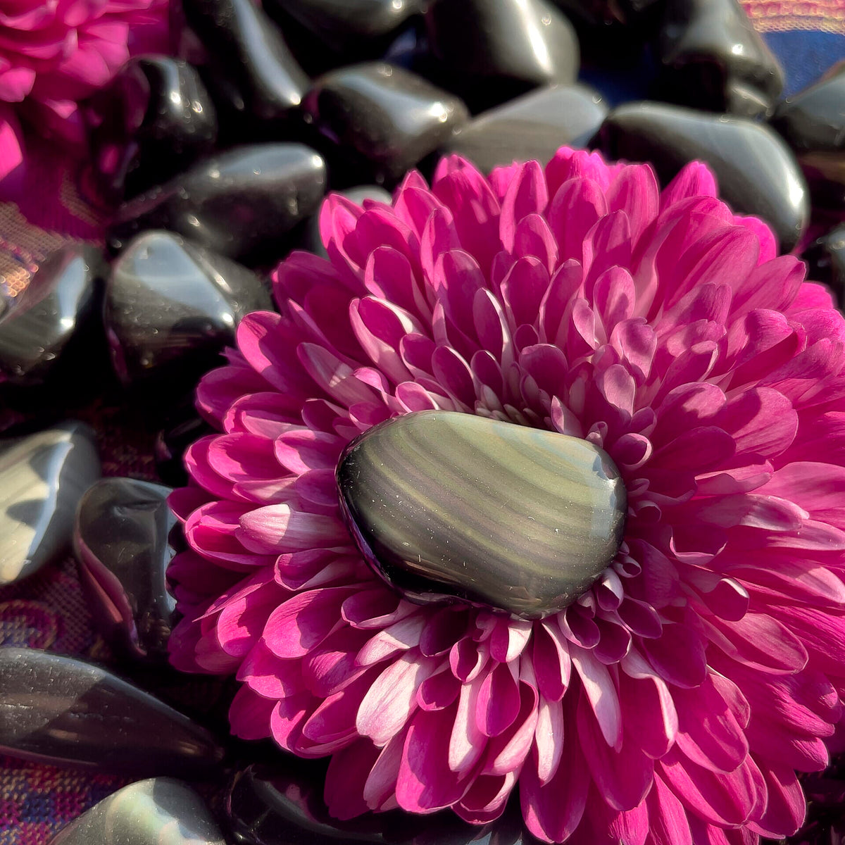 Tumbled Rainbow Obsidian 1-1.5" Approx 140Ctw