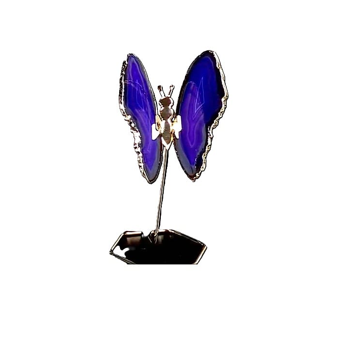 Blue Agate Butterfly