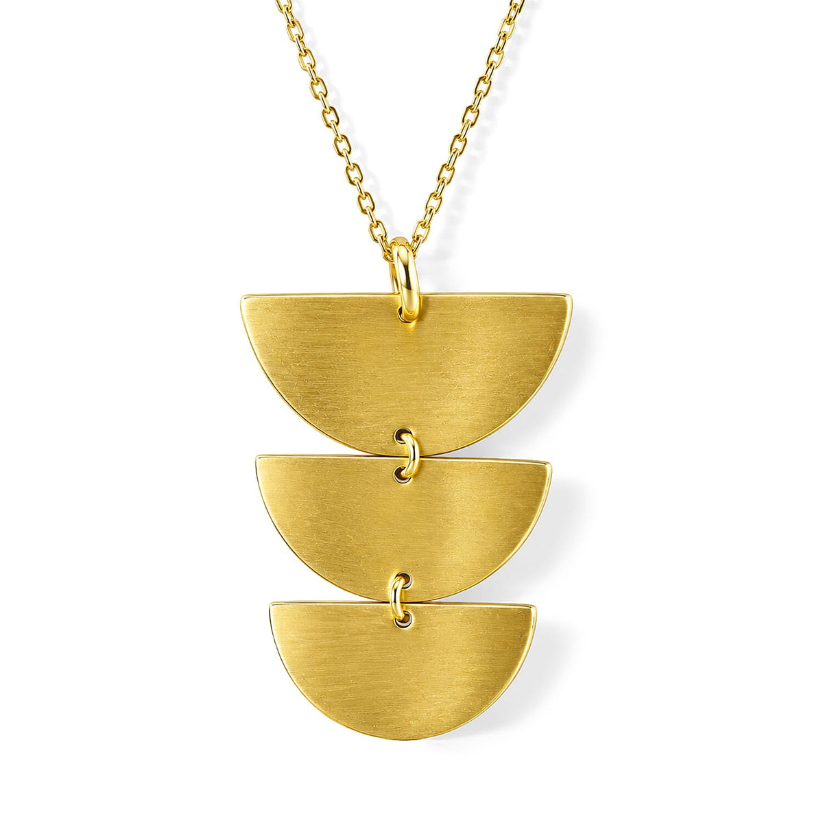 Handcrafted Filigree Pendant Necklace (18 Inches) in Goldtone