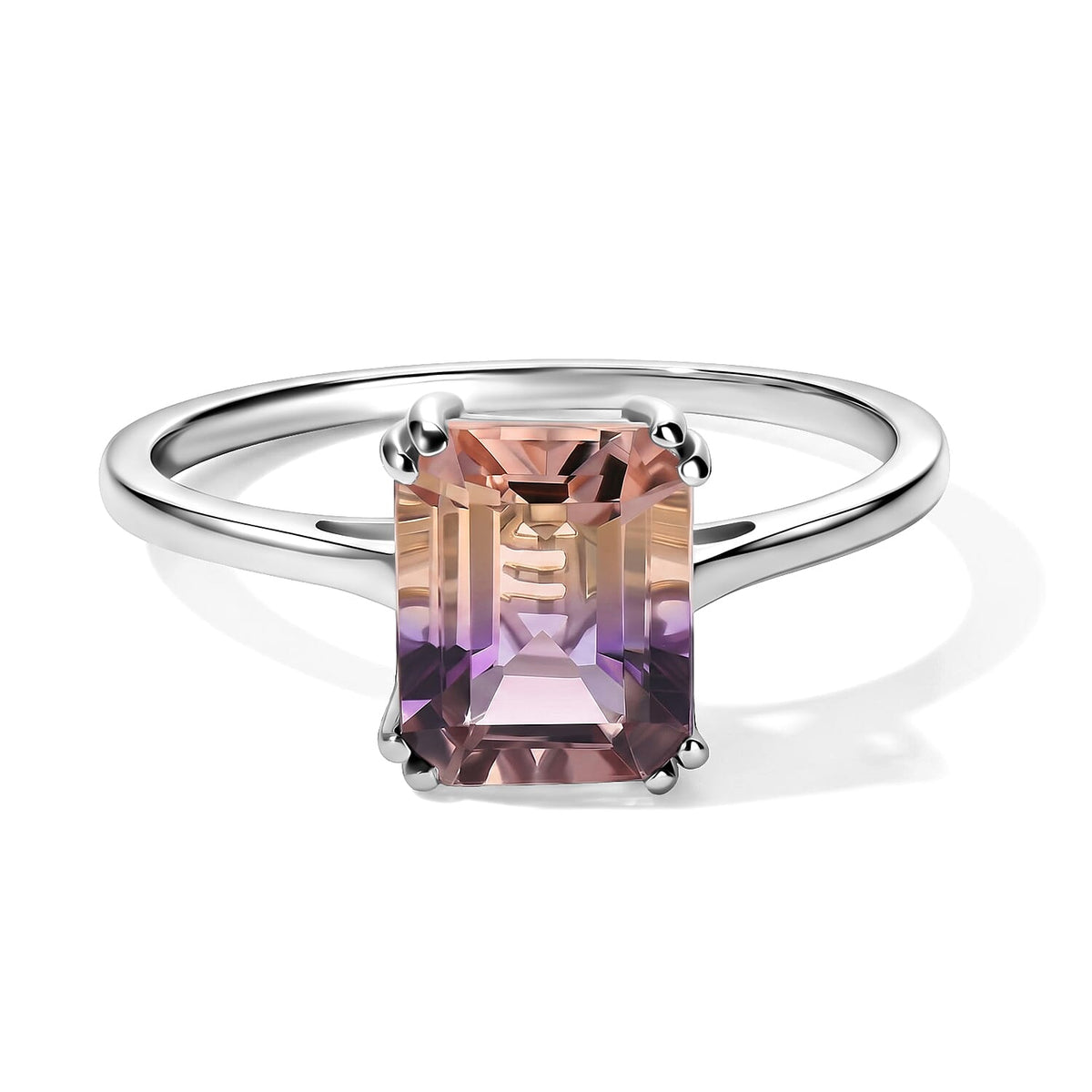 EverTrue Premium Anahi Ametrine 3.25 ctw Ring in Platinum Bond (Size 11.0)