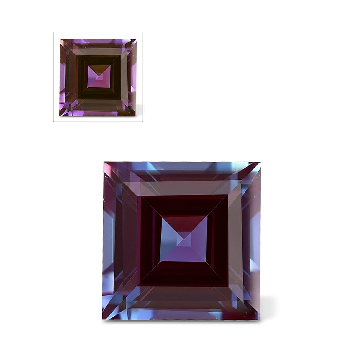 AA Lab Grown Alexandrite (Sqr 5 mm) 0.20 ctw