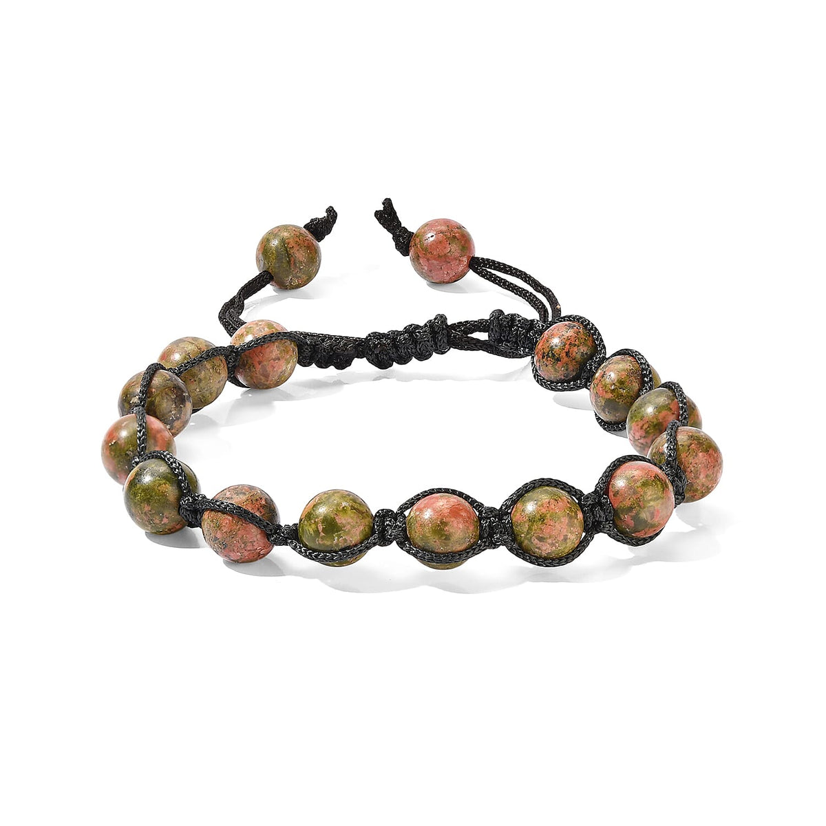 Tiger Eye Weaved Adjustable Bracelet 71.5ctw