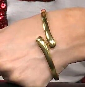 EverTrue Slim Golden Bangle Bracelet in 18K YG Plated (6.50 In)