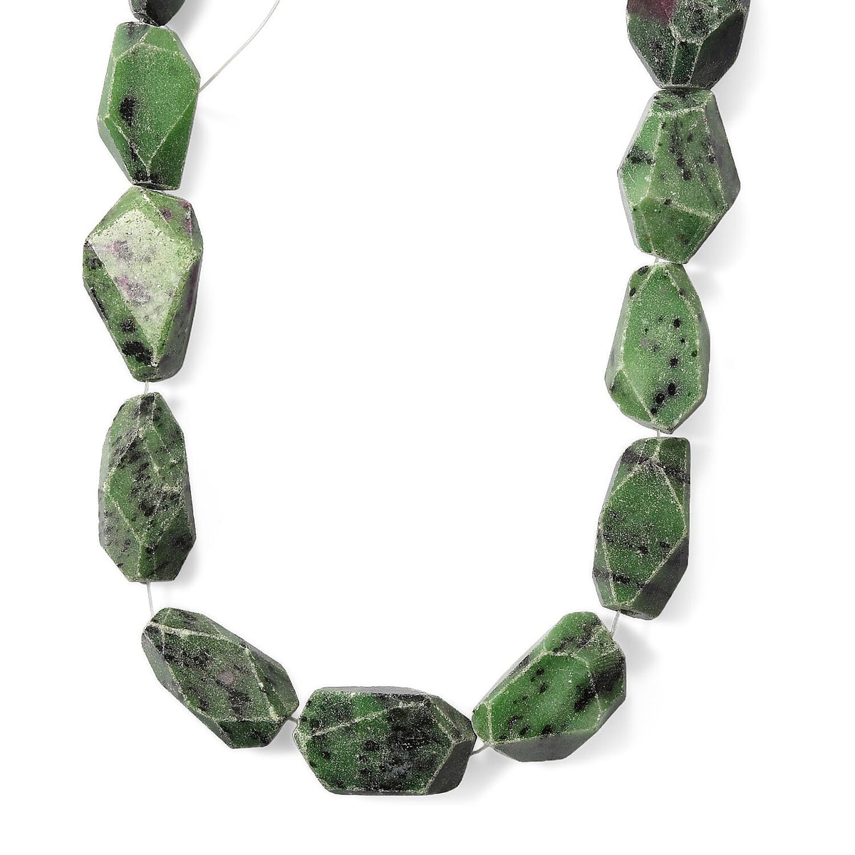 Ruby Zoisite 1059.90 ctw Chips Strand