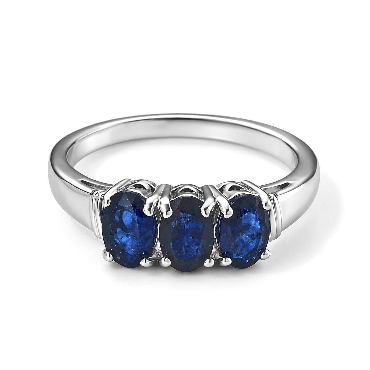 EverTrue Kanchanaburi Blue Sapphire 1.75 ctw Ring in Platinum Bond (Size 10.0)