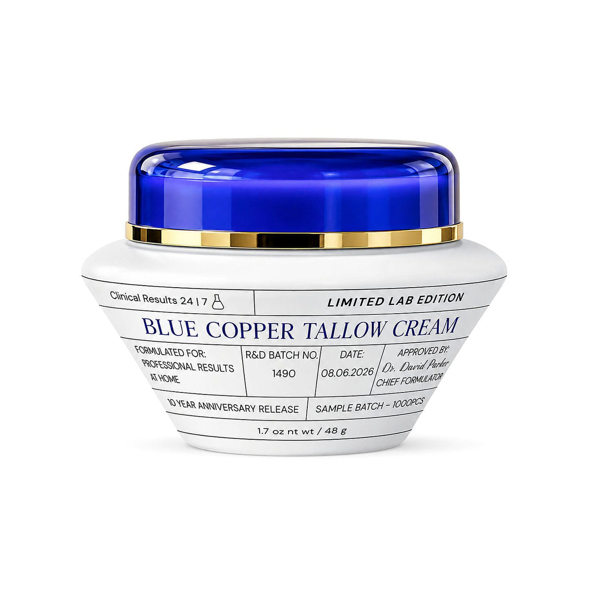 Clinical Results 24/7 Zero Gravity Limited Lab Edition Blue Copper Tallow Cream 1.7oz (Ships in 3-5 Days)