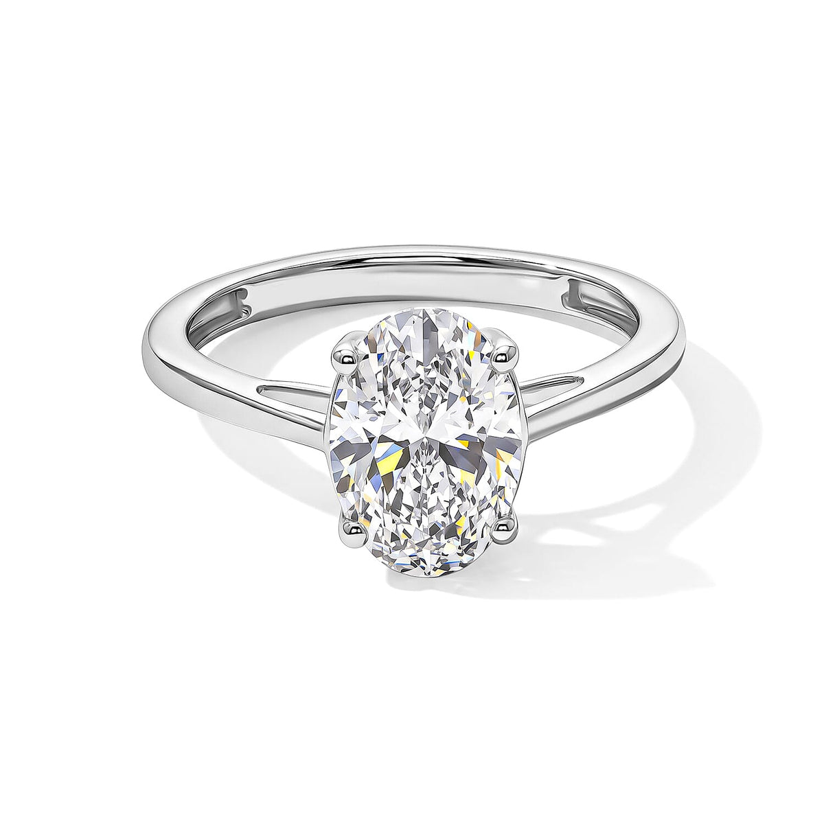 Luxuriant Lab Grown Diamond EF VS 2.00 ctw Ring in 10K White Gold (Size 8.0)