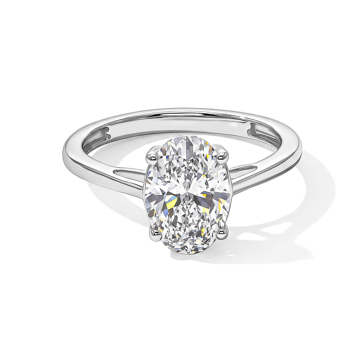 Luxuriant Lab Grown Diamond EF VS 2.00 ctw Ring in 10K White Gold (Size 8.0)