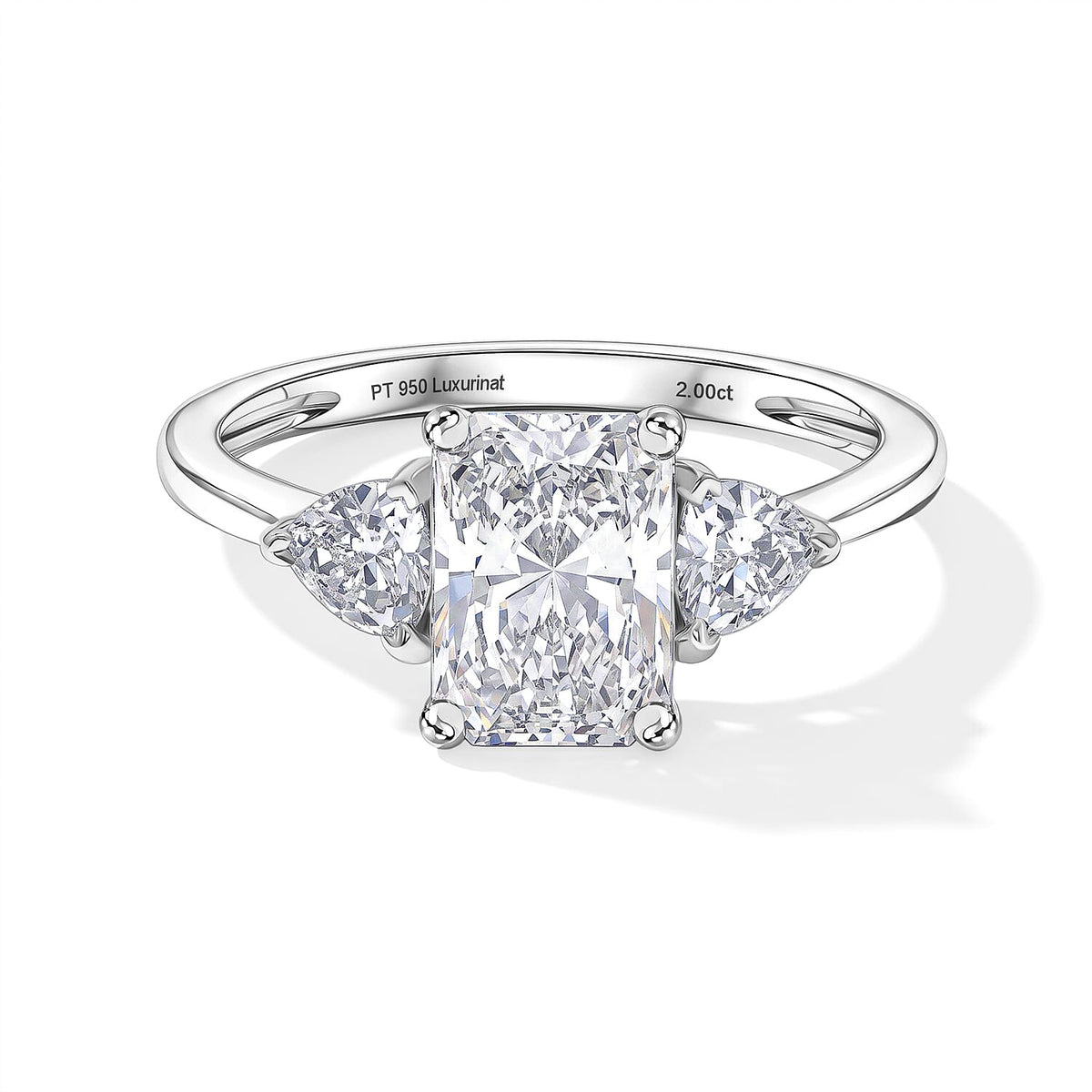 Luxuriant Lab Grown Diamond EF VS 2.00 ctw Ring in 950 Platinum (Size 8.0)