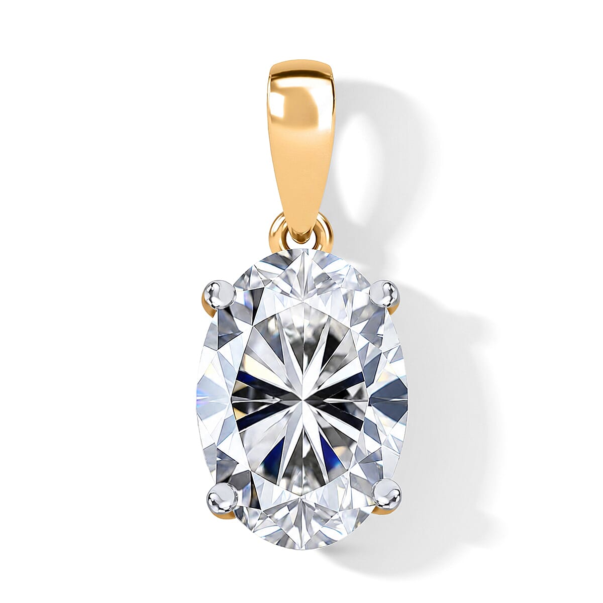 Luxuriant Lab Grown Diamond EF VS 2.00 ctw Pendant Without Chain in 10K White Gold