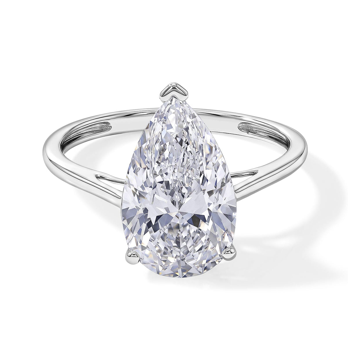 Luxuriant Lab Grown Diamond G VS 5.00 ctw Ring in 14K White Gold (Size 8.0)